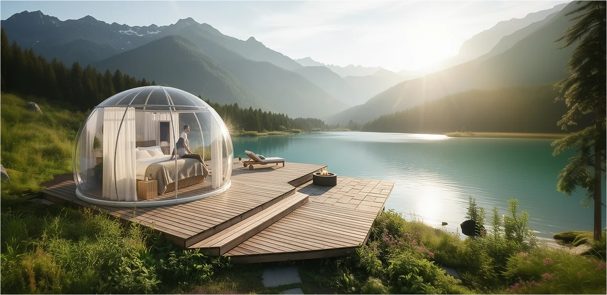 Luxury Mushroom Tent Exterior